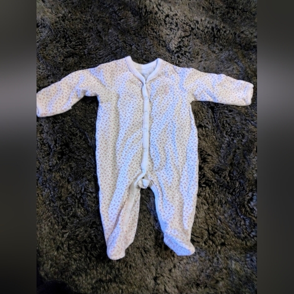 Ralph Lauren Newborn Baby Floral Cotton Footed Coverall Sleeper - Picture 2 of 5